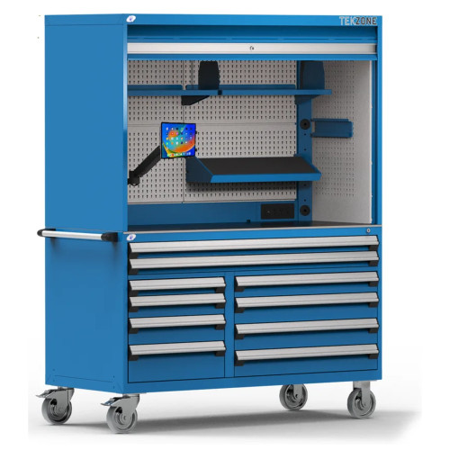 TekZone Mobile Workcenter for small parts storage alternate view 2