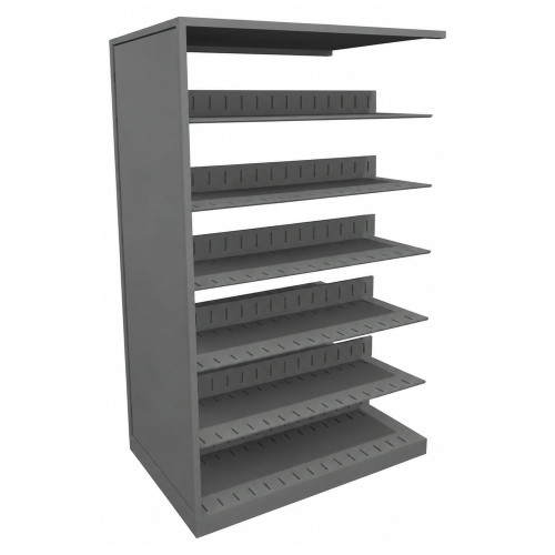 4-Post Double Entry Adder Shelving Unit - 6 Openings storage rack