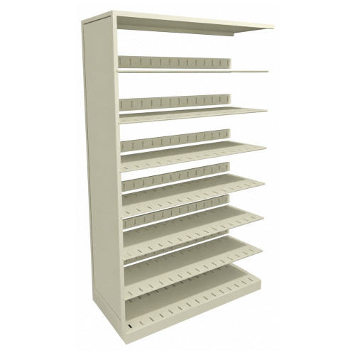 4-Post Single Entry Adder Shelving Unit - 7 Openings for storage