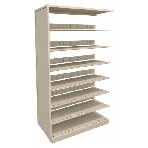4-Post Single Entry Adder Shelving Unit - 6 Openings for small parts storage