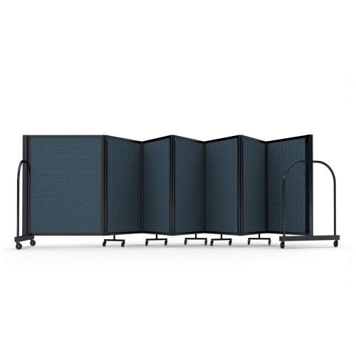 Full Motion Room Divider ' - 7 Panel Fabric - Lake