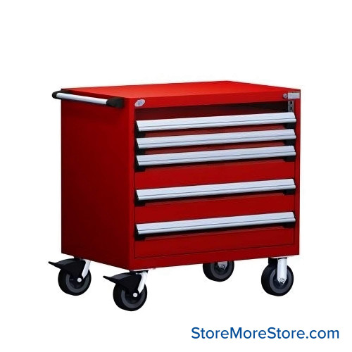 4-Drawer Heavy-Duty Mobile Drawer Cabinet 36'' W x 24D - R5BEE-3015