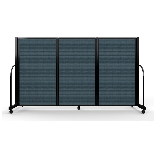 Full Motion Room Divider - 3 Panel, Fabric, Lake