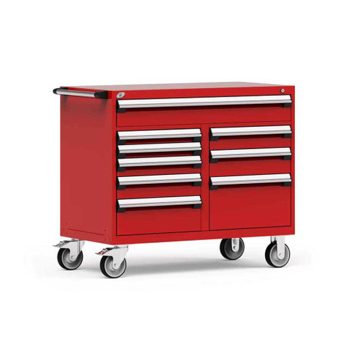 Multi-Drawer Mobile Cabinet  - 9 Drawers - 48'' Wide - SMS-R5GHG-3416