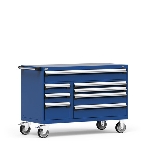 Multi-Drawer Mobile Cabinet  - 8 Drawers - 54'' Wide - SMS-R5GJG-3002