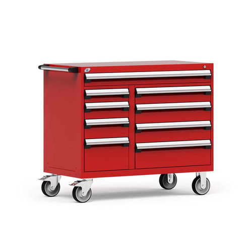 Multi-Drawer Mobile Cabinet  - 9 Drawers - 48'' Wide - SMS-R5GHG-3420