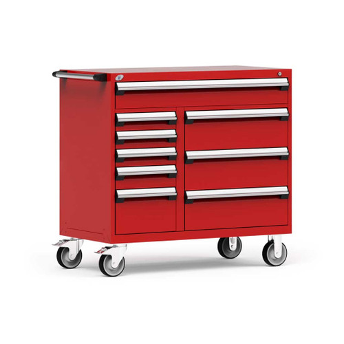 Multi-Drawer Mobile Cabinet  - 9 Drawers - 48'' Wide - SMS-R5GHG-3836