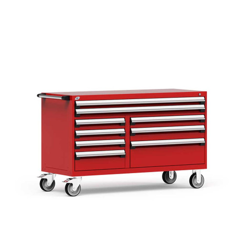 Multi-Drawer Mobile Cabinet  - 9 Drawers - 60'' Wide - SMS-R5GKG-3010