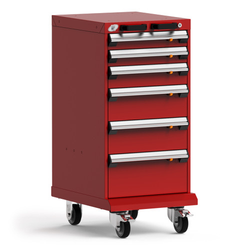 6-Drawer  Compact Mobile Cabinet 18'' W - SMS-L3BBD-3402L3B 6-Drawer  Compact Mobile Cabinet 18'' W - SMS-L3BBD-3402L3B