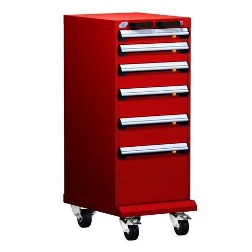 6-Drawer  Compact Mobile Cabinet 18'' W - SMS-L3BBG-4001L3B 6-Drawer  Compact Mobile Cabinet 18'' W - SMS-L3BBG-4001L3B