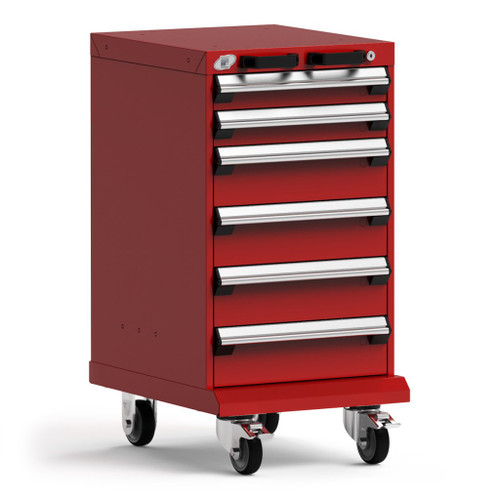 6-Drawer  Compact Mobile Cabinet 18'' W - SMS-L3BBG-3001L3 6-Drawer  Compact Mobile Cabinet 18'' W - SMS-L3BBG-3001L3