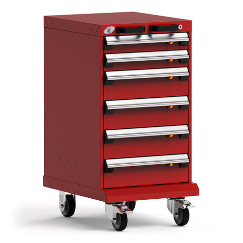 6-Drawer  Compact Mobile Cabinet 18'' W - SMS-L3BBG-3001L3B 6-Drawer  Compact Mobile Cabinet 18'' W - SMS-L3BBG-3001L3B