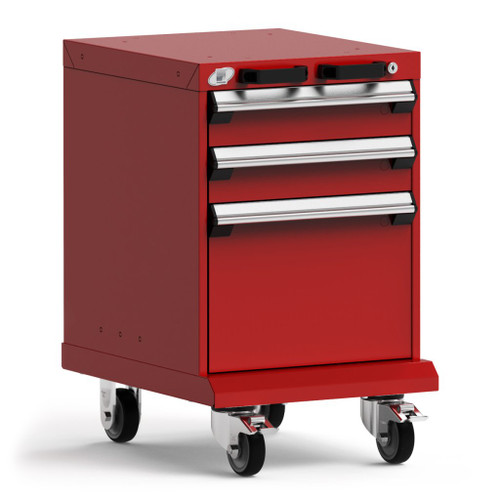 3-Drawer  Compact Mobile Cabinet 18'' W - SMS-L3BBG-2402L3
