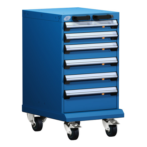 6-Drawer  Compact Mobile Cabinet 18'' W - SMS-L3BBG-2810L3B 6-Drawer  Compact Mobile Cabinet 18'' W - SMS-L3BBG-2810L3B