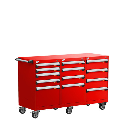 13-Drawer Triple-Bank Compact Mobile Cabinet 54'' W - SMS-L3BJD-3002L3B
