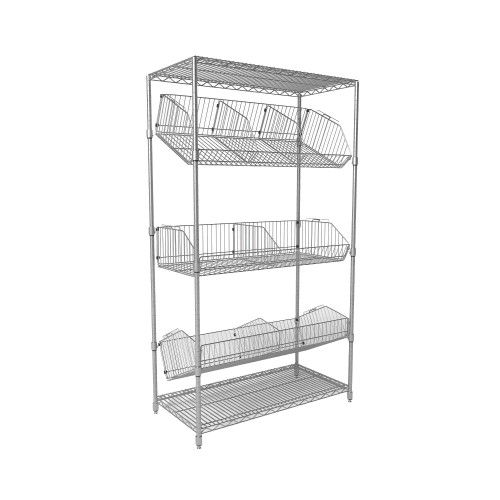 Wire Basket Storage Shelves