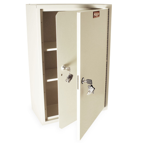 Tall Heavy Duty Narcotics Cabinet with Double Doors and Double Lock