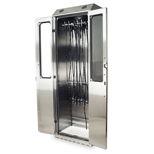 Stainless Steel Scope Drying Cabinet with HEPA Filtration, 10 Scope