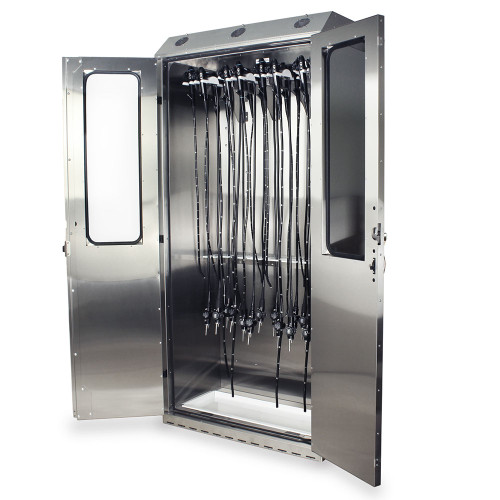 Stainless Steel Scope Drying Cabinet with HEPA, 16 Scope Capacity
