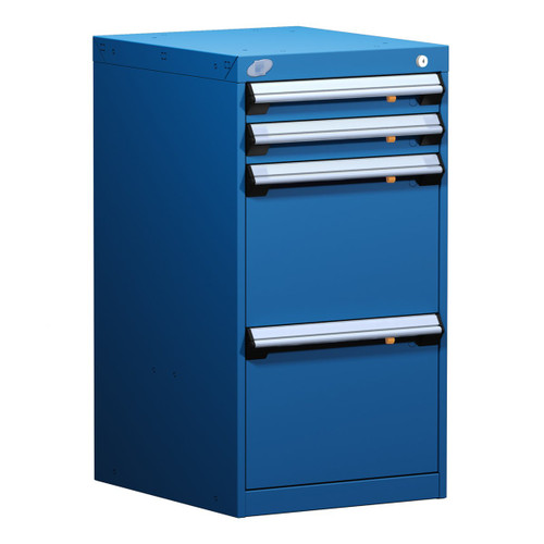 4-Drawer Compact Modular Drawer Cabinet 18'' W x 21''D - L3ABD-3408L3B 4-Drawer Compact Modular Drawer Cabinet 18'' W x 21''D - L3ABD-3408L3B