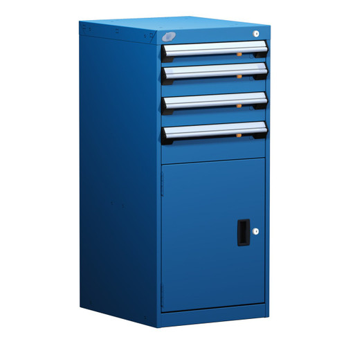 4-Drawer Compact Modular Drawer Cabinet 18'' W x 21''D - L3ABD-4015L3B