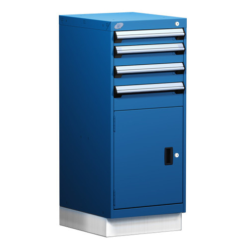 4-Drawer Compact Modular Drawer Cabinet 18'' W x 21''D - L3ABD-4015L3D