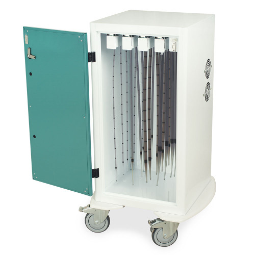 Short Dilator Drying Cart with HEPA Filter and 24 Capacity