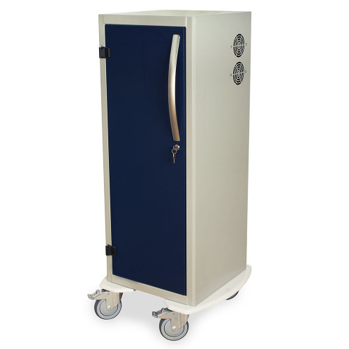Tall Dilator Drying Cart with HEPA Filter, Positive Pressure and 24 Capacity