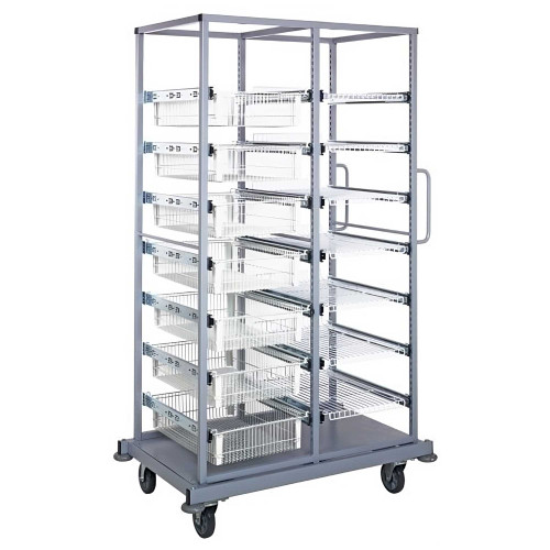 Pull-Out Wire Shelving Cart