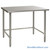 Stainless Steel Top Table, 36" W x 48" D, 14-Gauge 304, Spill Containment Front, Spill Containment Back