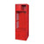 Red Firefighter Gear Locker for Station Equipment Storage, 24'' W x 72'' D x 18'' H, Upper Shelf w/ Upper Security Box
