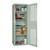Security Locker, 22" W x 18" D x 72" H, Ventilated Door, 3 Adjustable Shelfs, Combination Lock