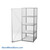 Wire Storage Locker, 30" W x 24" D x 79.5" H, 1 Front Door, No Rear Doors, 4 Shelves, Assembled
