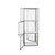 Wire Storage Locker, 36" W x 31.5" D x 79.5" H, 2 Front Doors, 2 Rear Doors, 2 Shelves, Assembled