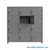 Heavy Duty Lockers, 72" W x 24" D x 75" H, 3 Columns, 4 Tiers, Solid Door, Advanced Digital Lock