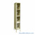 Transparent Locker, 12" W x 18" D x 78" H, 1 Column, 4 Tiers, Padlock Hasp, Assembled