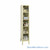 Transparent Locker, 12" W x 15" D x 66" H, 1 Column, 5 Tiers, Combination Lock, Assembled