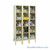 Transparent Locker, 36" W x 15" D x 66" H, 3 Columns, 5 Tiers, Combination Lock, Assembled