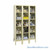 Transparent Locker, 36" W x 12" D x 66" H, 3 Columns, 5 Tiers, Combination Lock, Unassembled