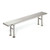 Stainless Steel Gowning Bench, 48" W x 12" D x 17" H