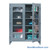 Industrial Metal Cabinet with Glass Doors, 36" W x 24" D x 78" H, Clearview Double Doors, 4 Shelves, Digital Lock