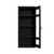 Industrial Metal Cabinet with Glass Doors, 48" W x 24" D x 78" H, Double Metal Doors, 4 Shelves, Padlock HASP