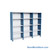 Heavy Duty Metal Shelving, 112" W x 18" D x 87" H, Closed Shelving, 5 Adjustable Shelfs, Extra Heavy-Duty