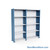 Heavy Duty Metal Shelving, 88" W x 18" D x 87" H, Closed Shelving, 5 Adjustable Shelfs, Heavy-Duty