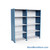 Heavy Duty Metal Shelving, 88" W x 24" D x 87" H, Closed Shelving, 5 Adjustable Shelfs, Heavy-Duty