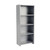 Metal Storage Shelves, 24" W x 48" D x 87" H, Open Back & Sides, Heavy-Duty, 6 Adjustable Shelfs