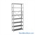 Metal Storage Shelves, 12" W x 36" D x 87" H, Open Back & Sides, Heavy-Duty, 8 Adjustable Shelfs