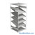 FIFO Shelving, 36" W x 36" D x 75" H, 6 Shelves, 6 (Adjustable) Shelves, Flat Top/Bottom Shelves, No Kit