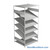 FIFO Shelving, 36" W x 42" D x 75" H, 6 Shelves, 6 (Adjustable) Shelves, Flat Top/Bottom Shelves, No Kit