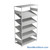 FIFO Shelving, 24" W x 48" D x 75" H, 6 Shelves, 6 (Adjustable) Shelves, Flat Top/Bottom Shelves, No Kit